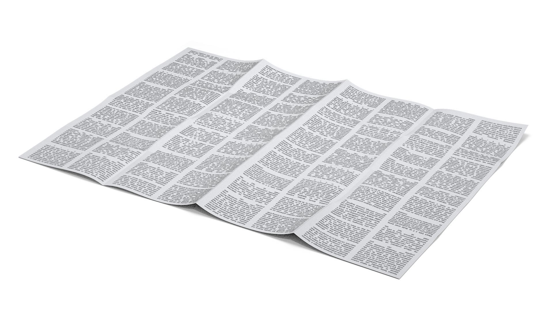 Paper map 3D model_5