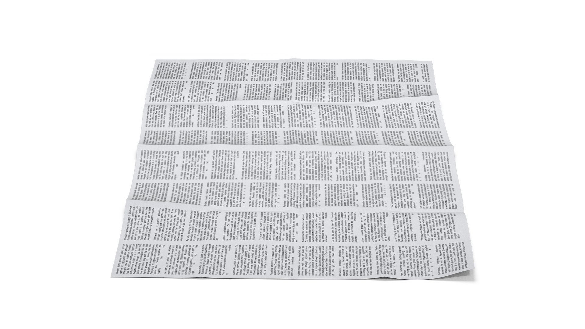 Paper map 3D model_3