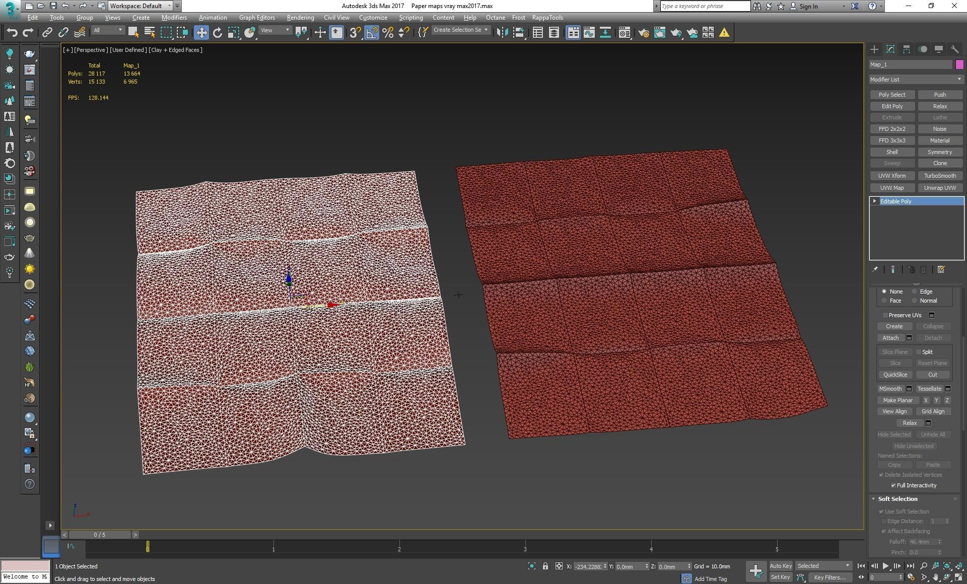 Paper map 3D model_7