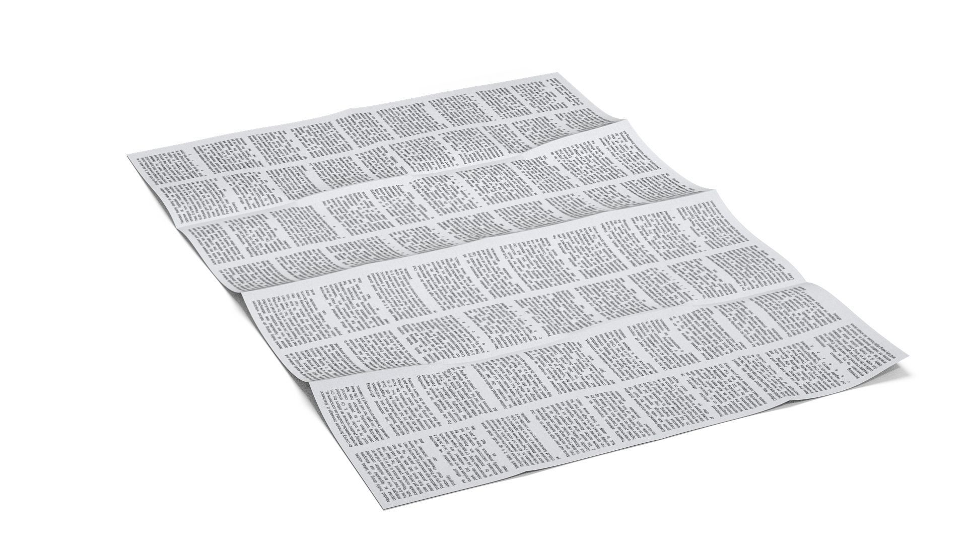 Paper map 3D model_4