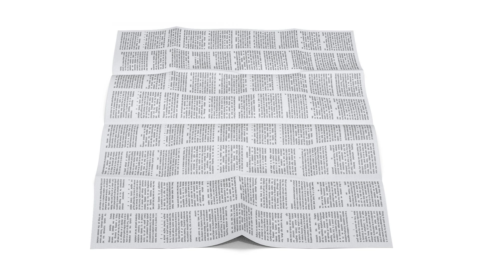 Paper map 3D model_2