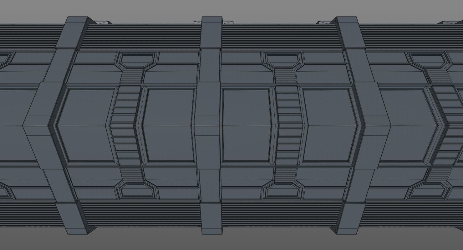 Sci Fi Corridor 3D model_24