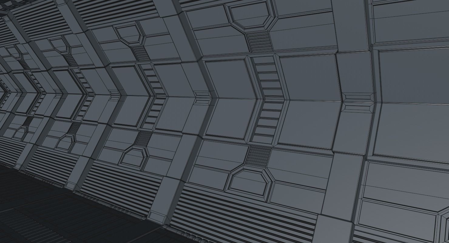 Sci Fi Corridor 3D model_22