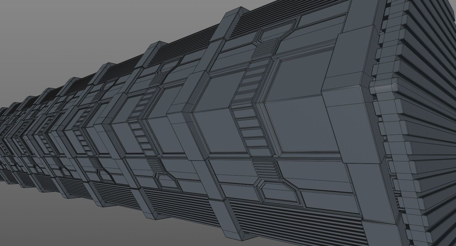 Sci Fi Corridor 3D model_23