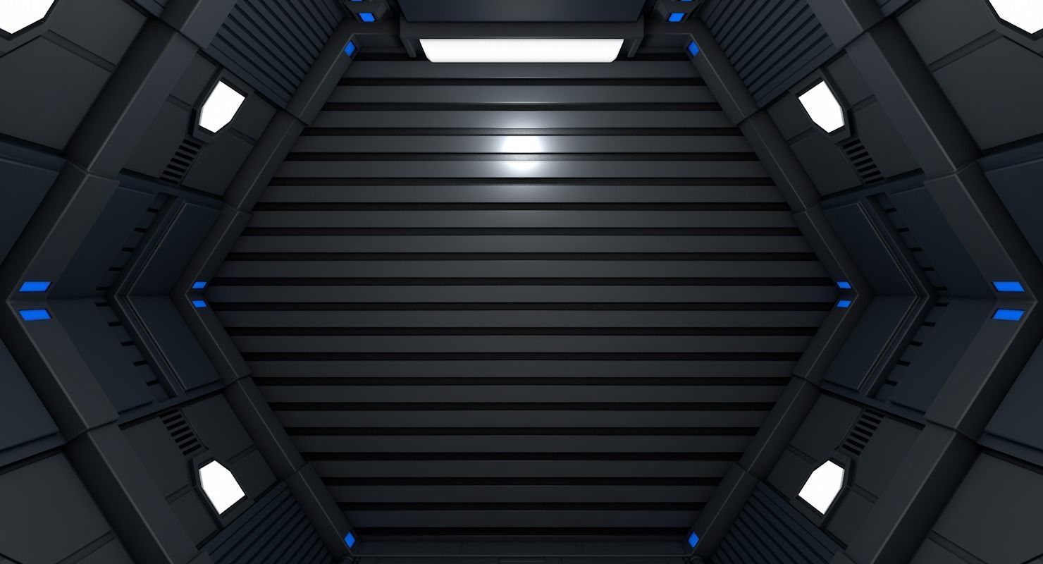 Sci Fi Corridor 3D model_5