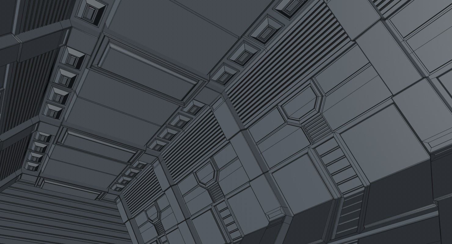 Sci Fi Corridor 3D model_18