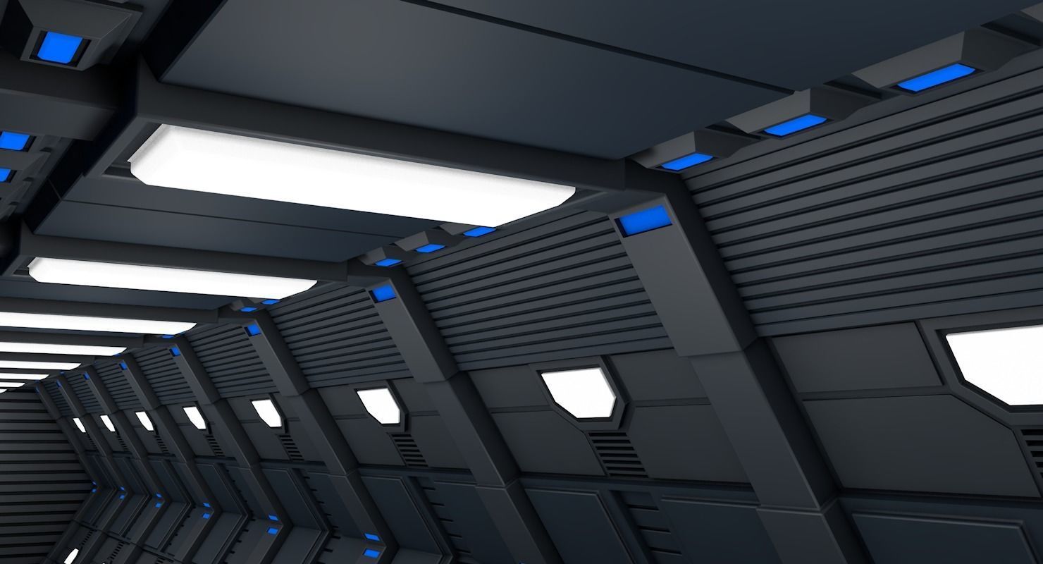 Sci Fi Corridor 3D model_12