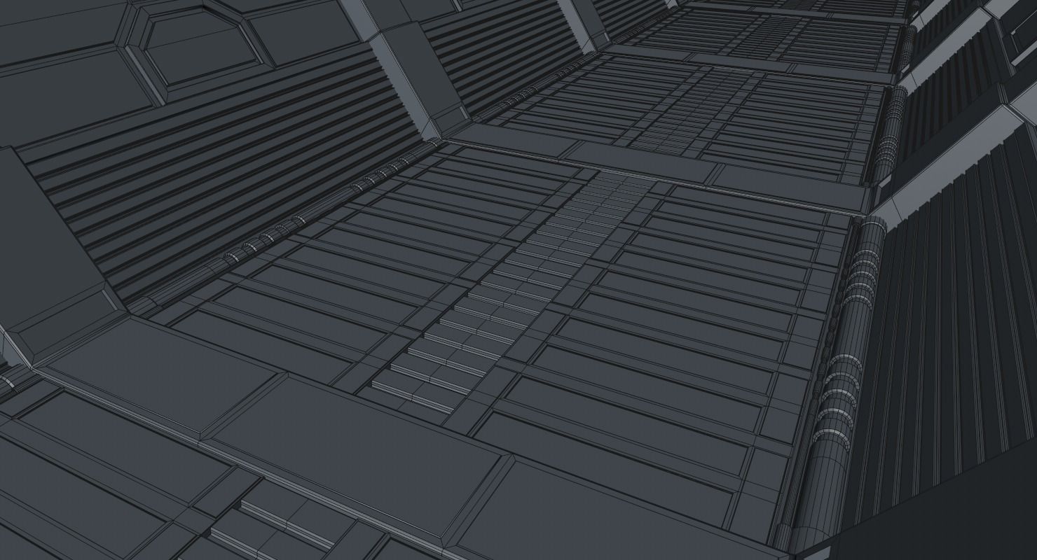Sci Fi Corridor 3D model_15