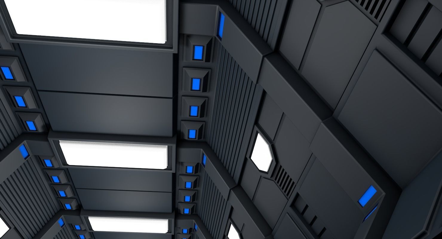 Sci Fi Corridor 3D model_10