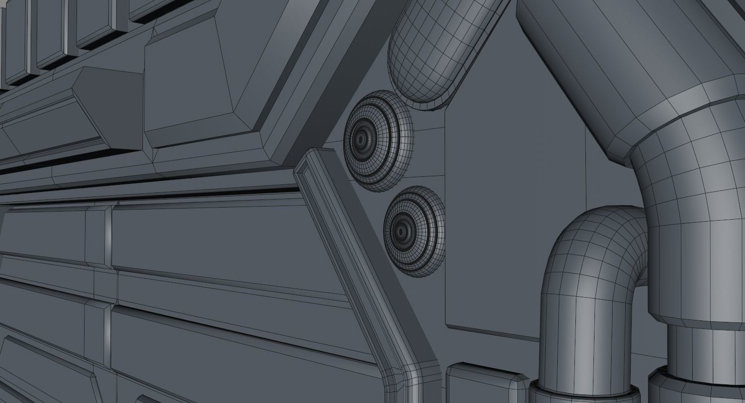 Sci Fi Door 3D model_16