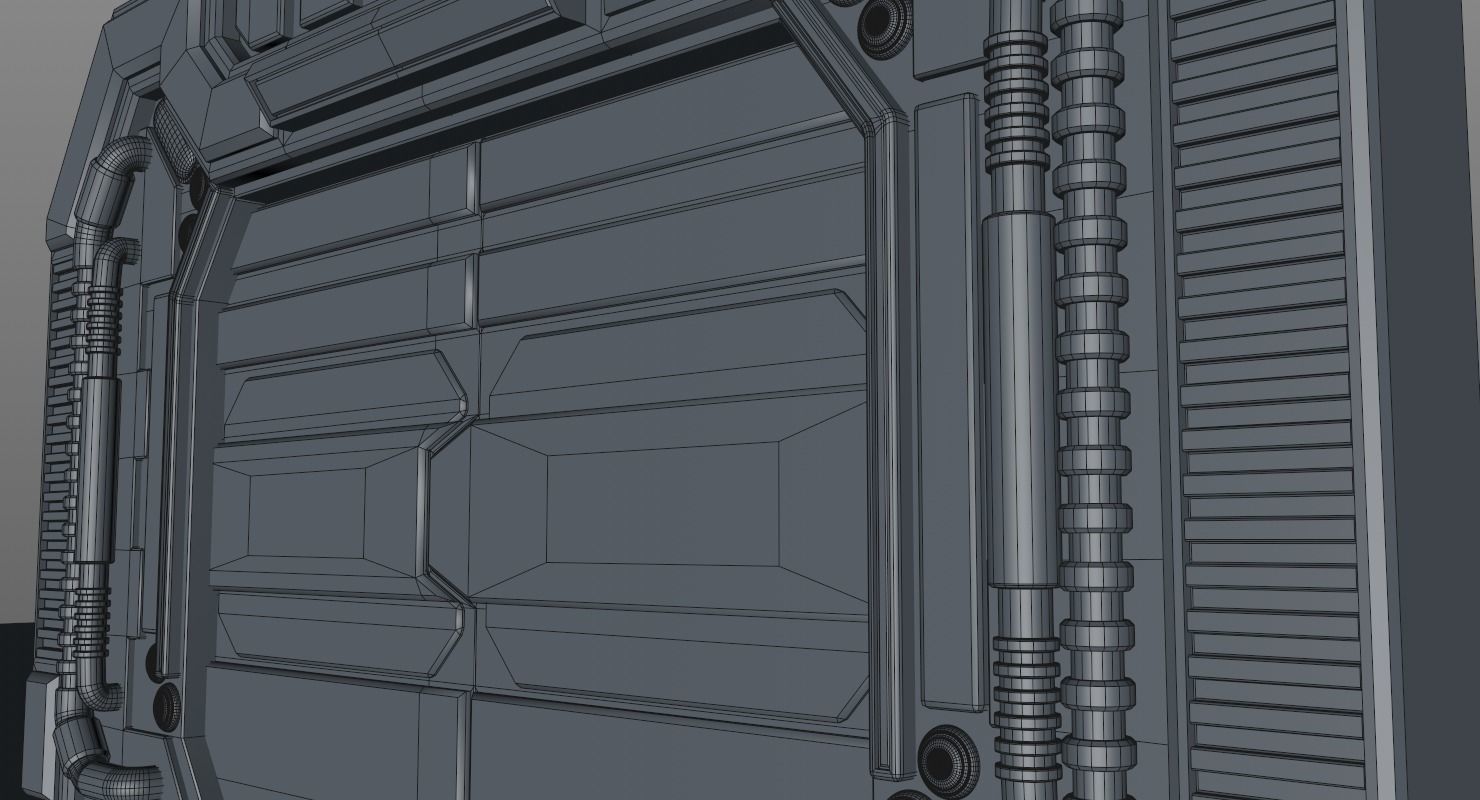Sci Fi Door 3D model_17