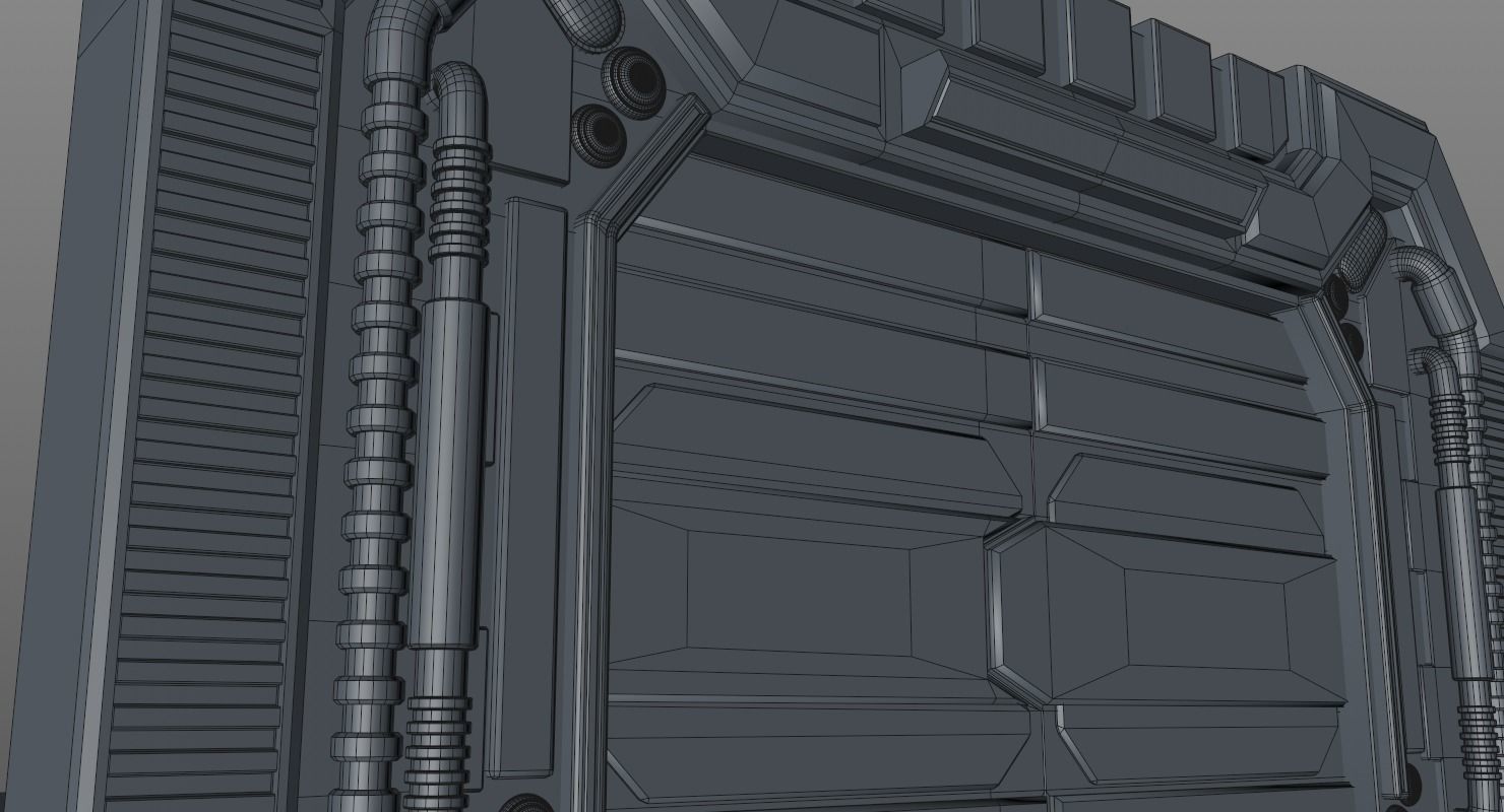 Sci Fi Door 3D model_18