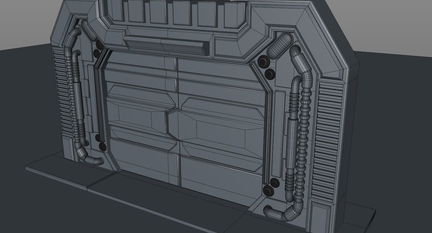 Sci Fi Door 3D model_13