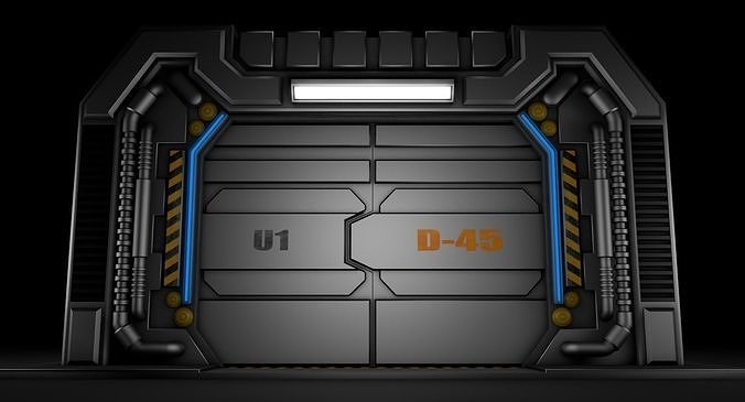 Sci Fi Door 3D model