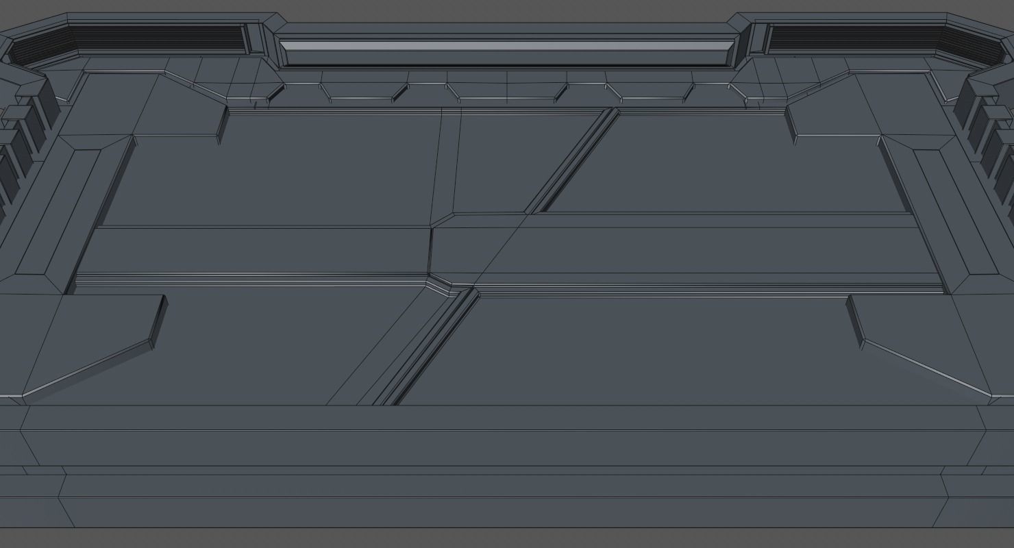 Sci Fi Door Low-poly 3D model_15