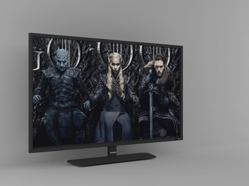 Television tv screen Free 3D model_6