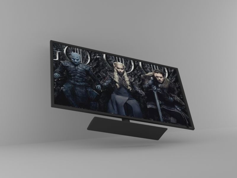 Television tv screen Free 3D model_4