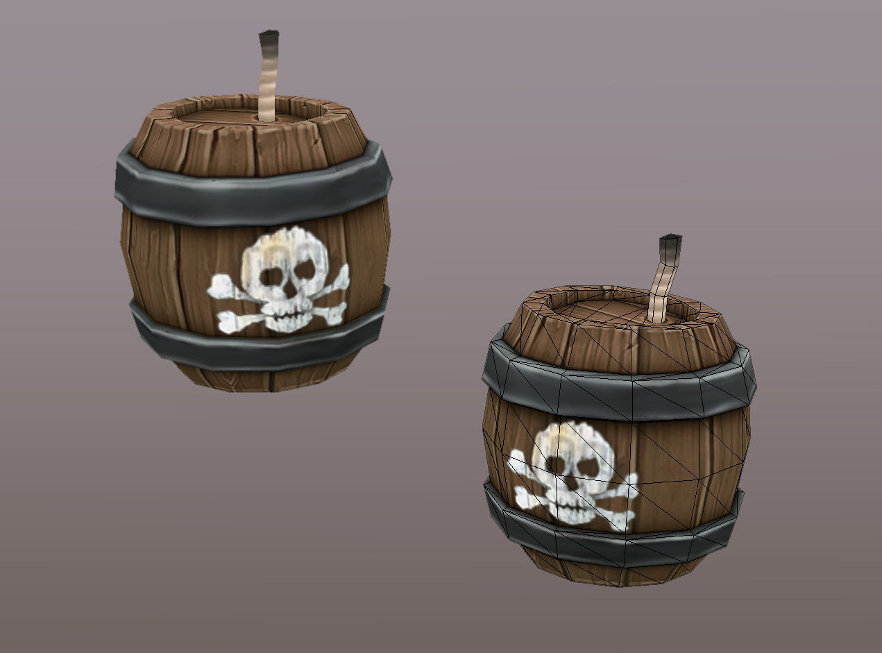 PirateCollection Items Low-poly 3D model_6