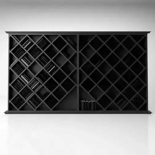 Book Shelf - Art Deco GreyBlack Design