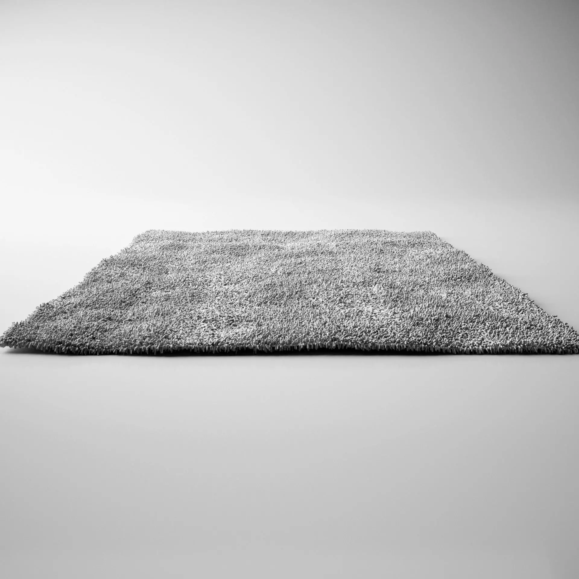 Light Grey Carpet - Rug Low-poly 3D model_0