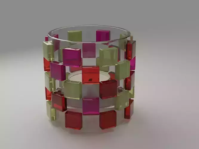 Glass Tea Candle  Holder