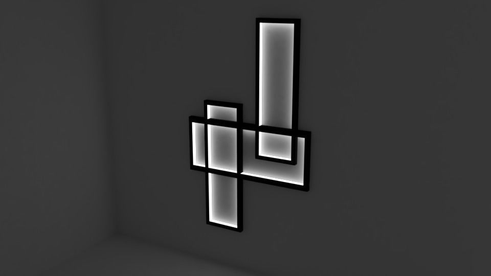 Wall Lamp Free 3D model_3
