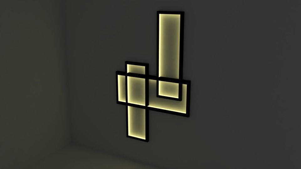 Wall Lamp Free 3D model_1