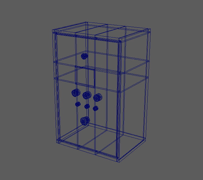 Rusty control box Low-poly 3D model_10
