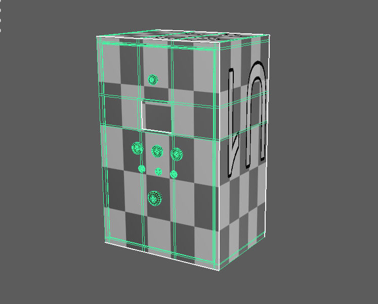 Rusty control box Low-poly 3D model_5