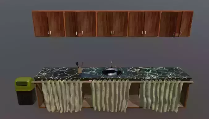 Sink Basin - Cabinet and Accessories - Kitchen