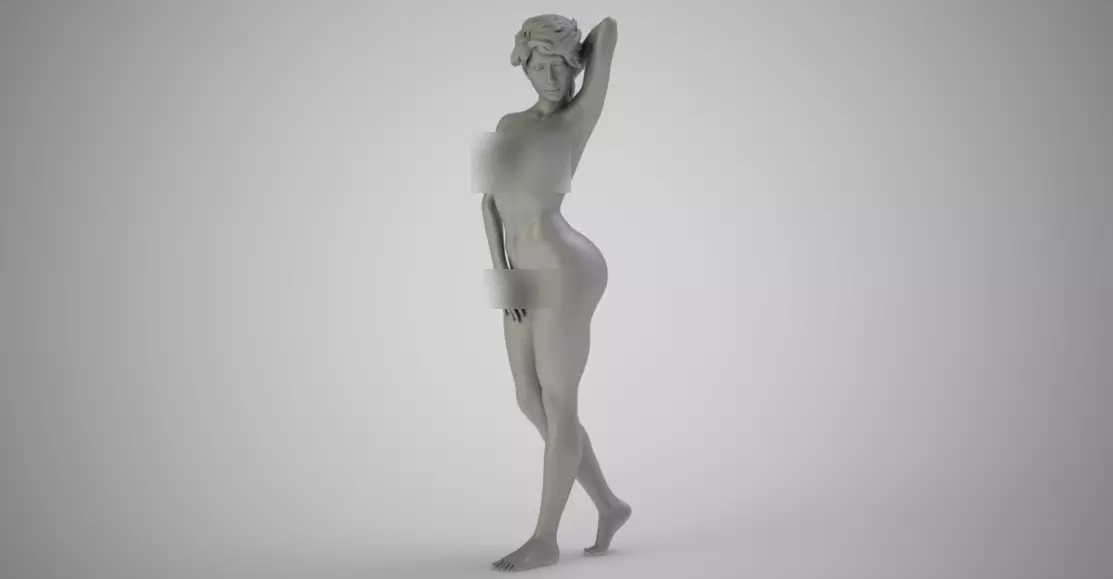 Art Pose 2 3D print model_0