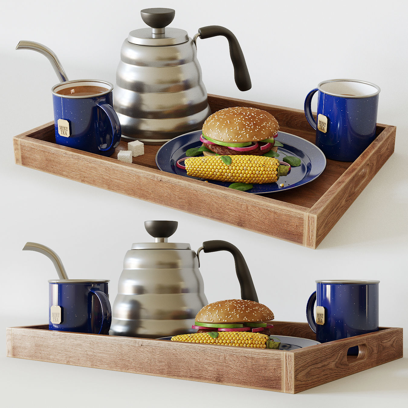 Breakfast decorative set