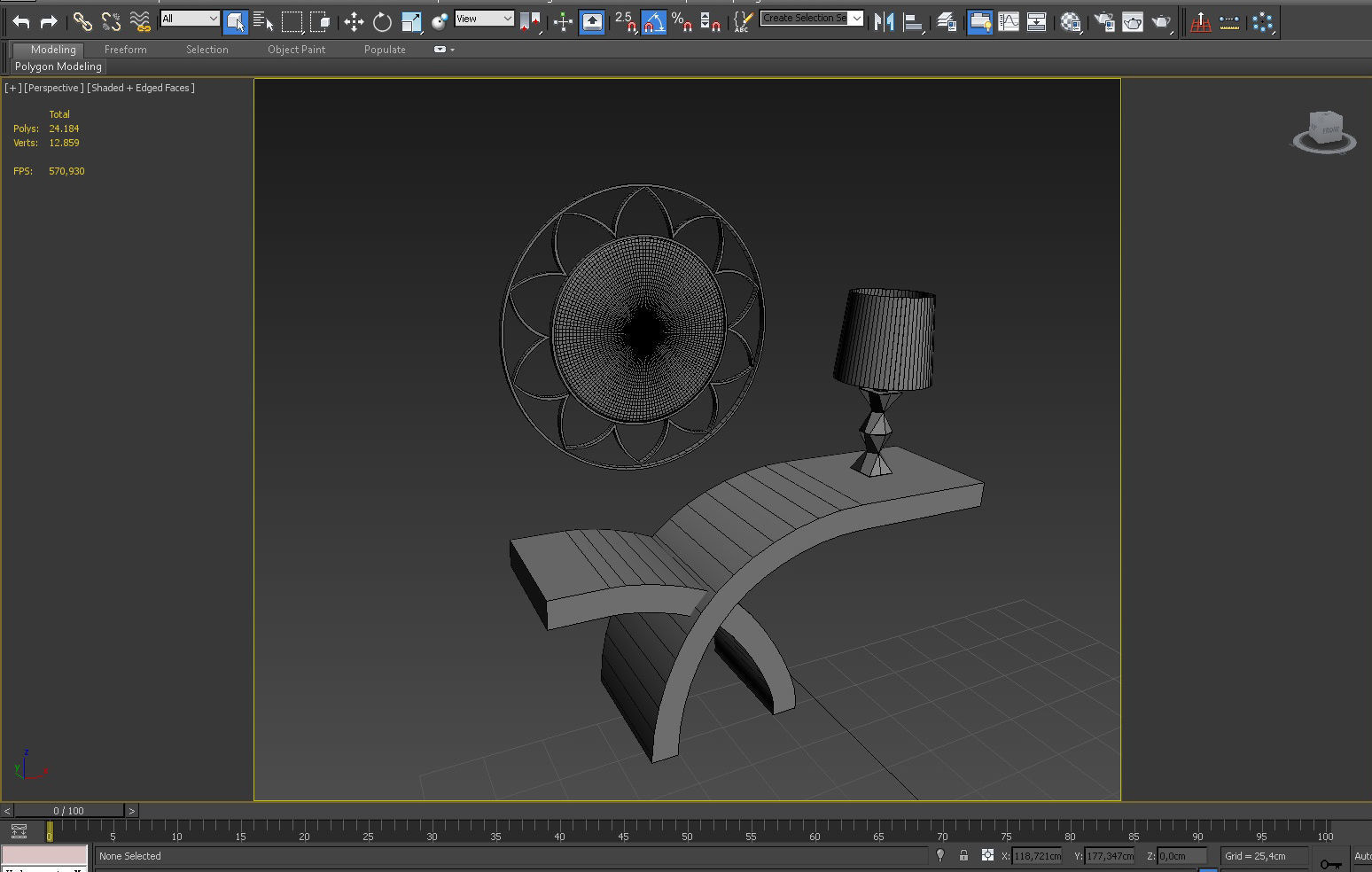 3D CONSOLE MODEL modern table design 3D model_6