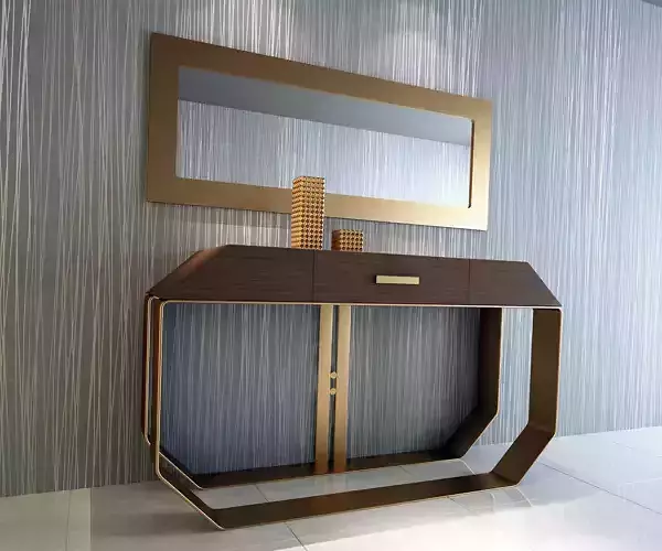 3D CONSOLE MODEL 3D model modern table with mirror