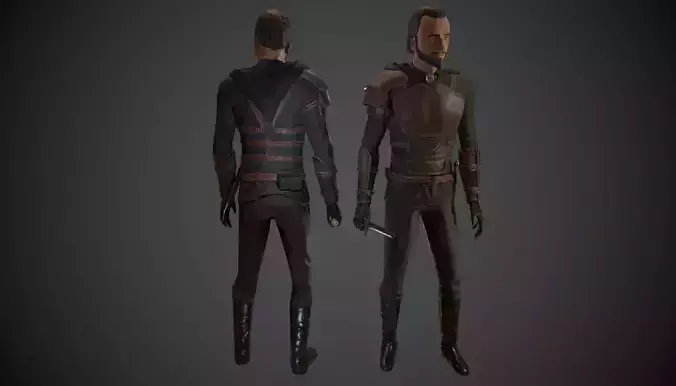 Medieval Thief Low-poly 3D model