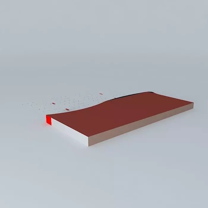 Intersection piece of paper Free 3D model_0