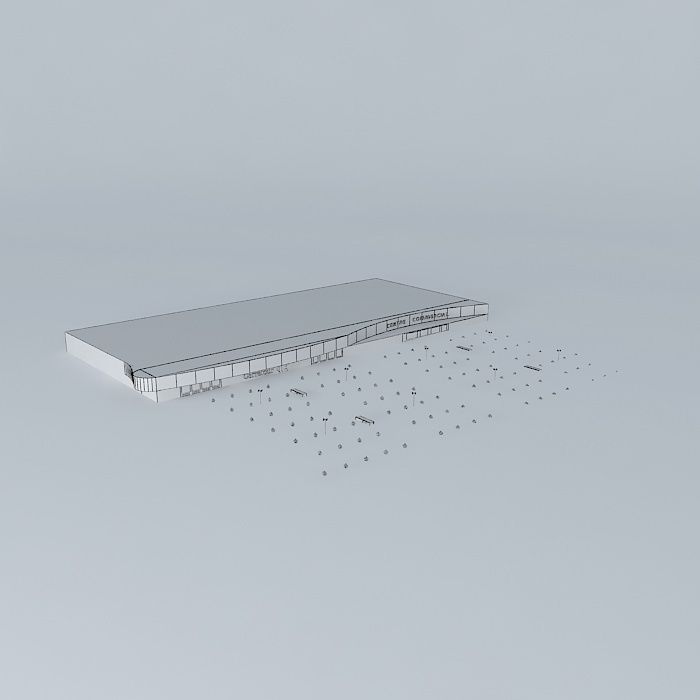 Intersection piece of paper Free 3D model_4