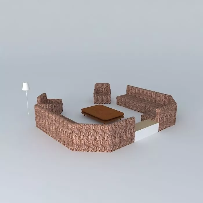 interior living room furniture set free 3D model | CGTrader
