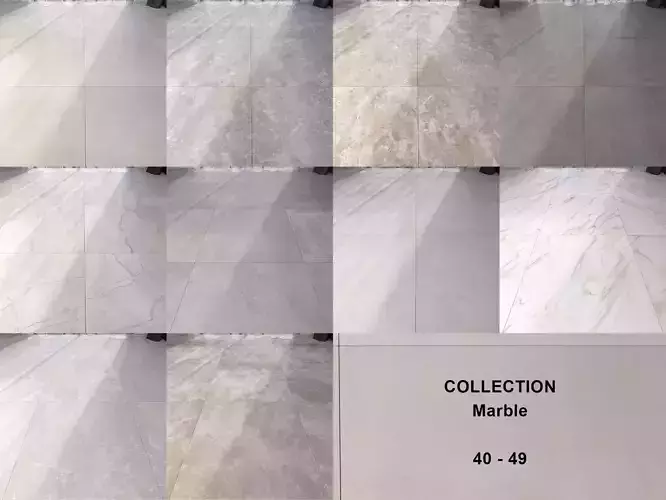 Marble Floor Set Collection 40 - 49 Texture