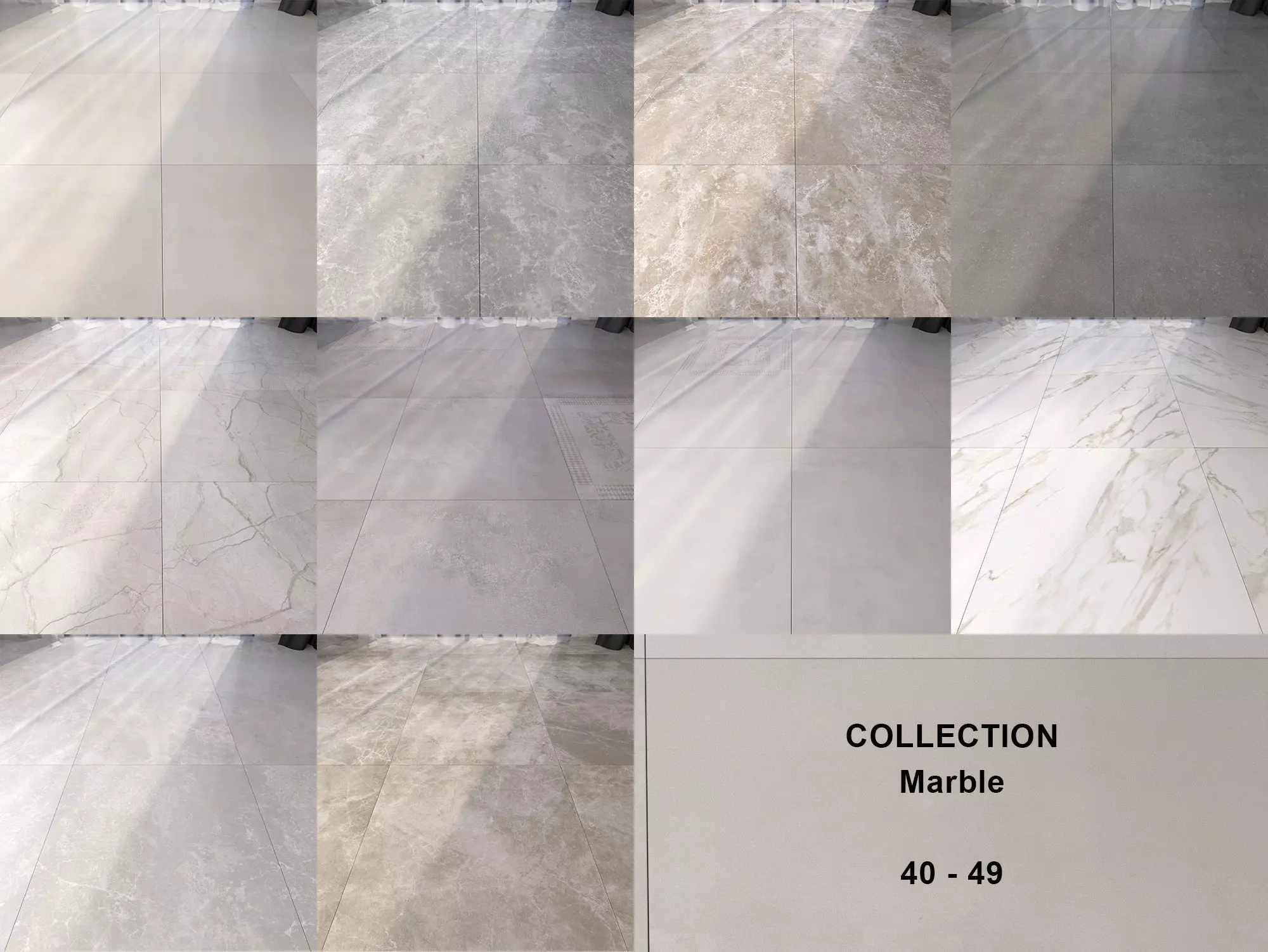 Marble Floor Set Collection 40 - 49 Texture_0