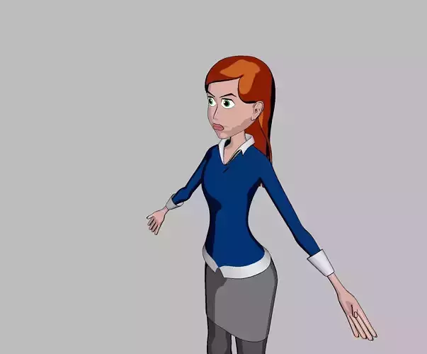 Gwen Tennyson Rigged Model Free 3D model