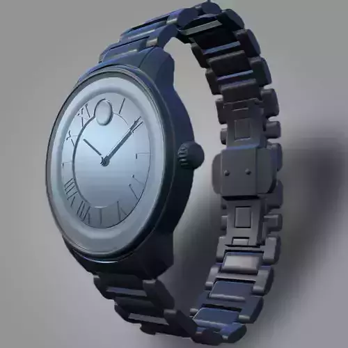 Watch - High Poly Model with roman numerals