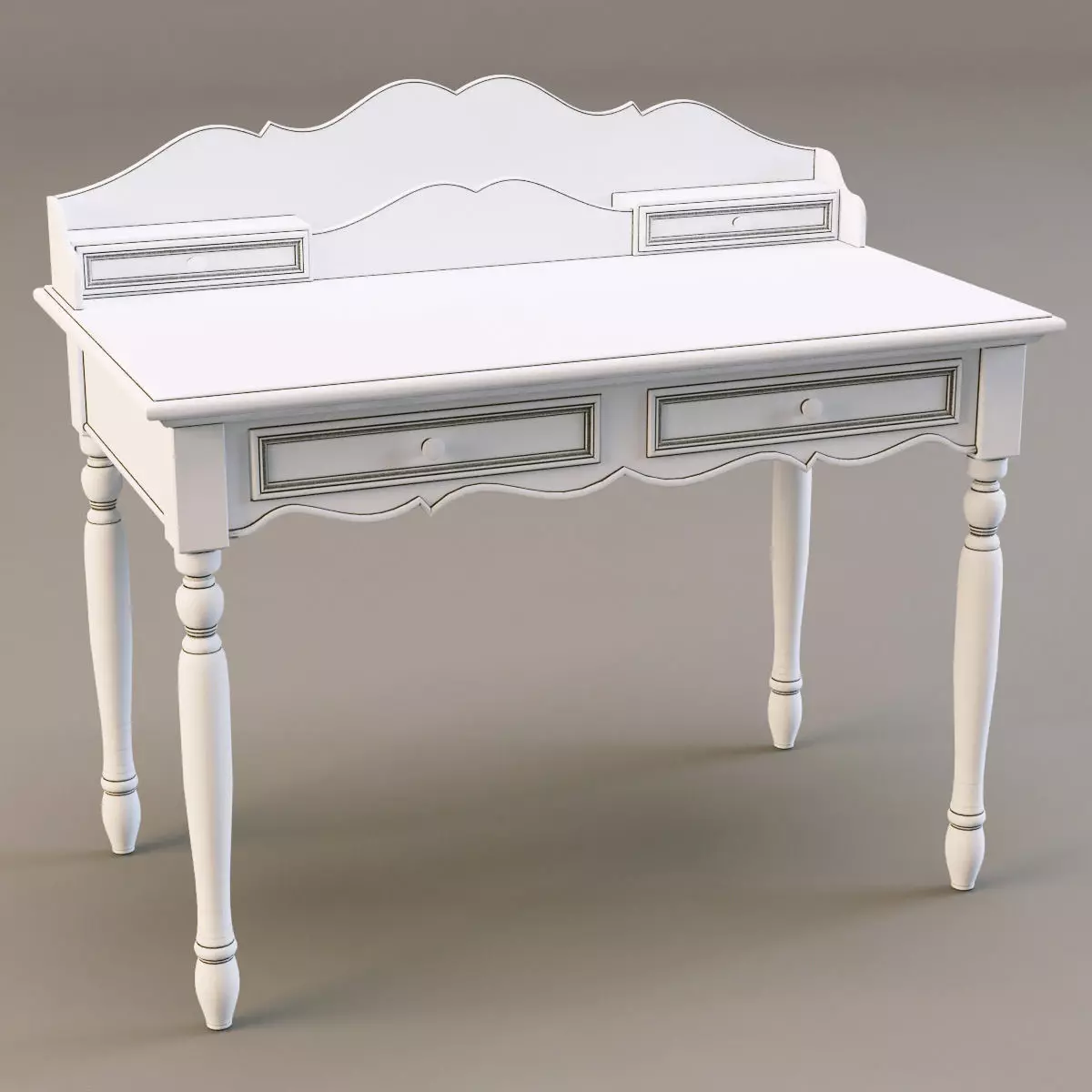 country corner PBDF table 3D model_0