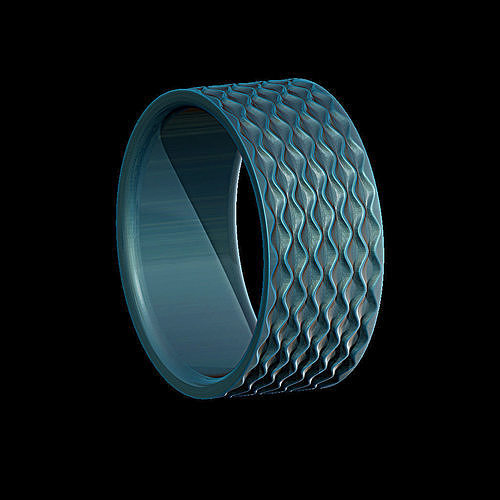 Ring desert waves 3D print model
