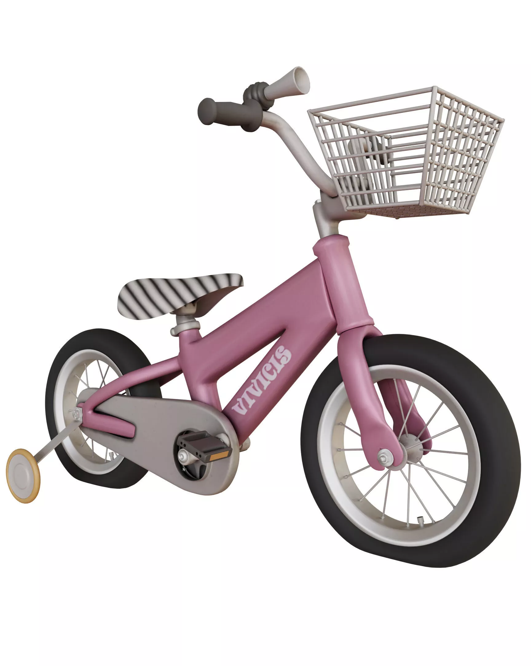 kids bike Low-poly 3D model