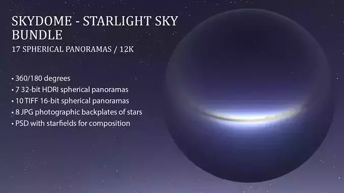 Skydome HDRI - Starlight Sky Bundle Texture
