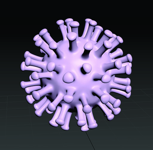 corona virus Free 3D model