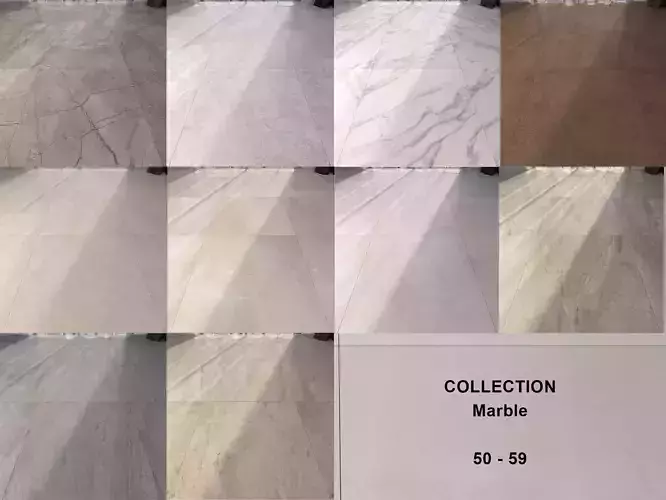 Marble Floor Set Collection 50 - 59 