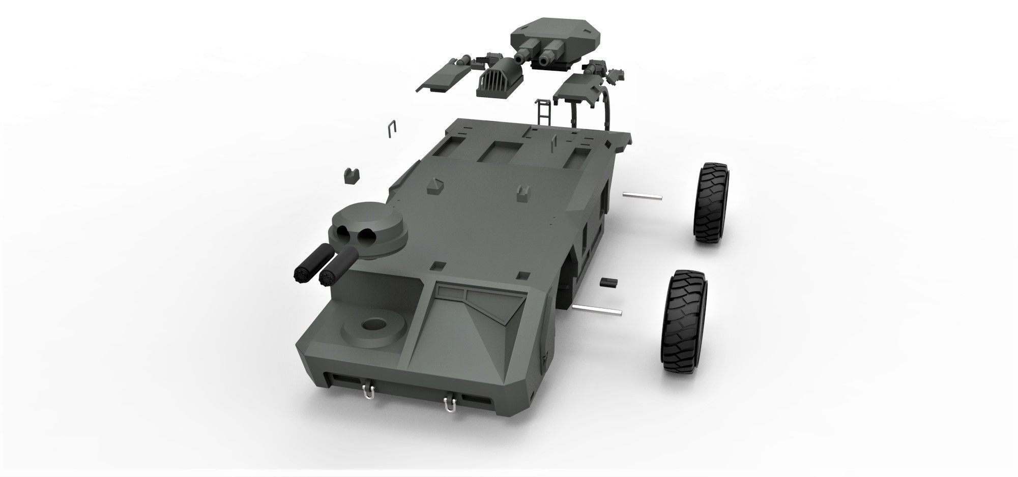 M577 carrier from Aliens Scale 1 to 32 3D print model_22