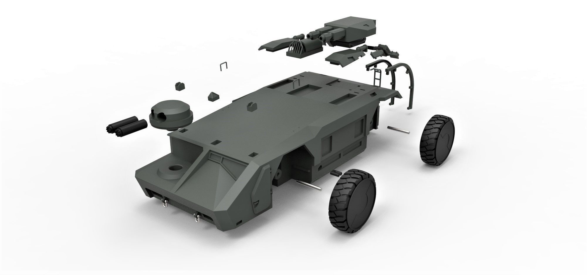 M577 carrier from Aliens Scale 1 to 32 3D print model_21